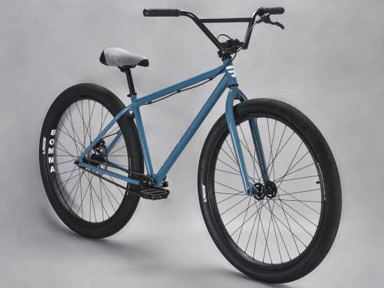 Bomma 29 Inch Grey Wheelie Bike ﻿Stock $100.00 upgrade fee for RIMS not included in price.